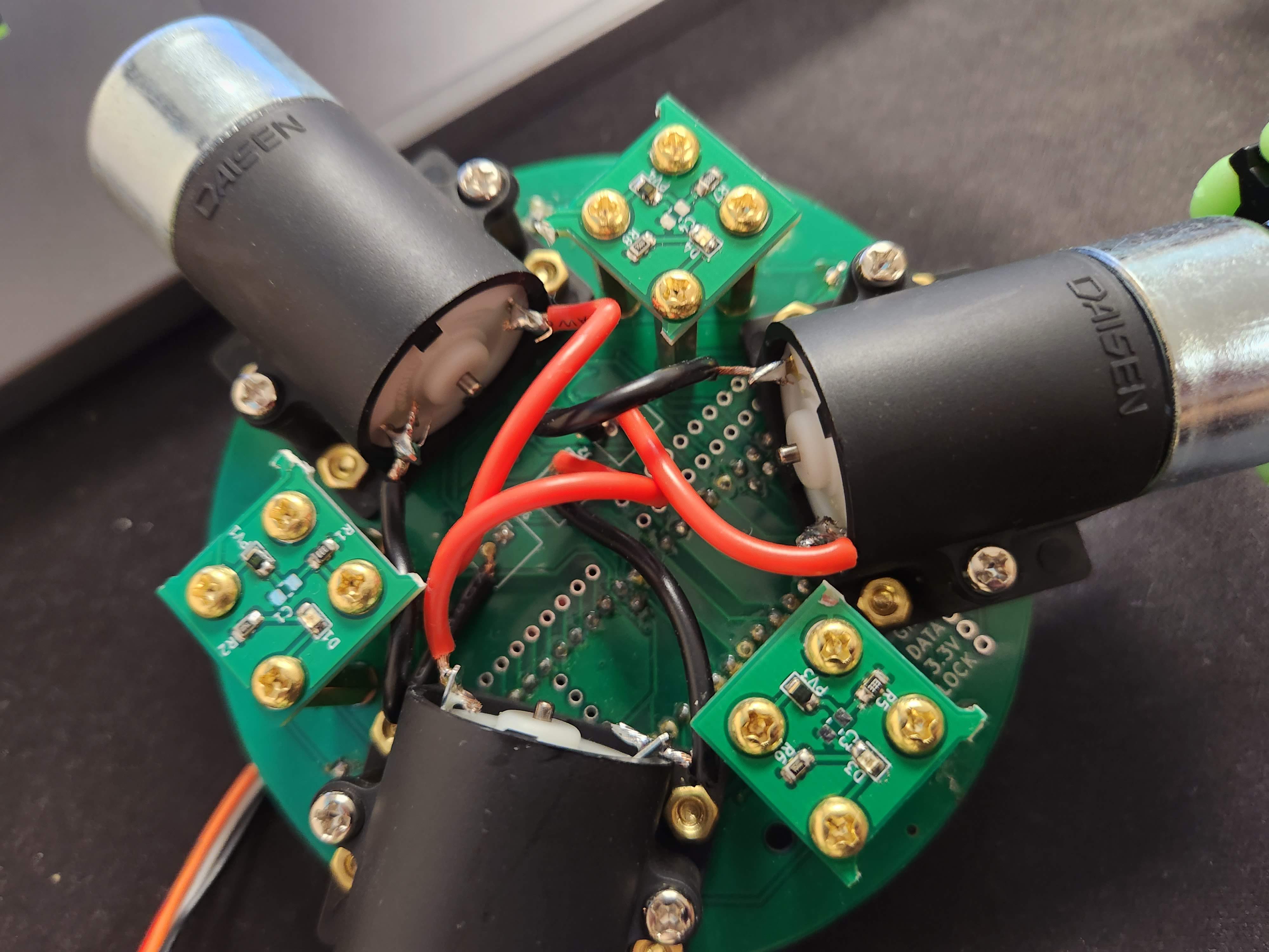 soldered motors